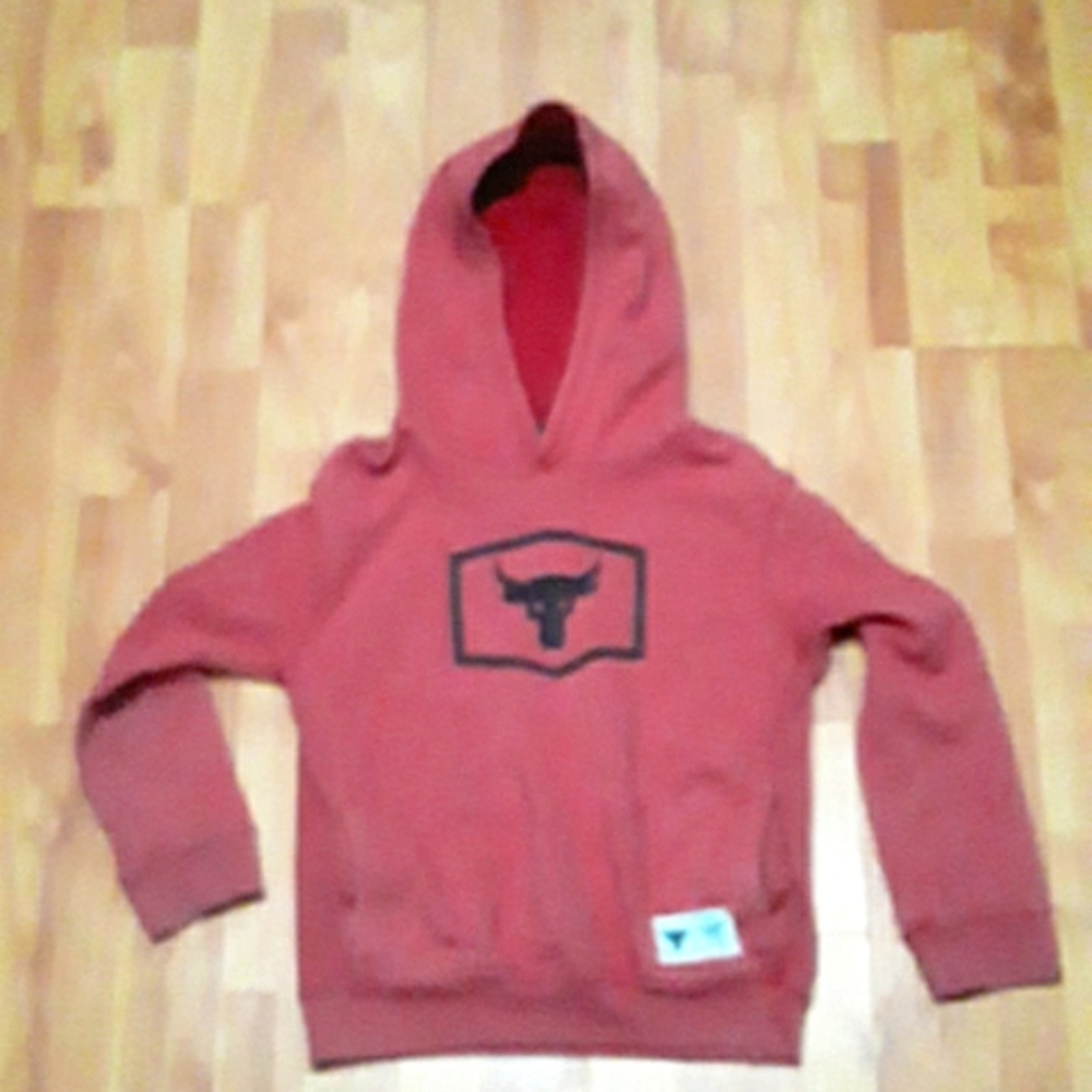 Blood.sweat.respect under armor red hoodie